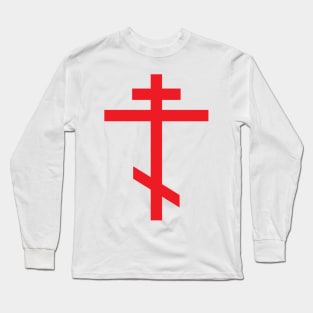 Orthodox cross (red) Long Sleeve T-Shirt